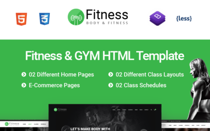 Fitness - Gym Fitness Website Template