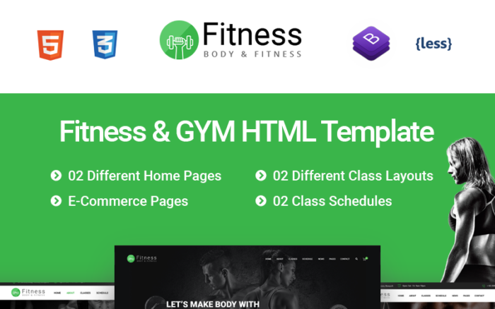 Fitness - Gym Fitness Website Template