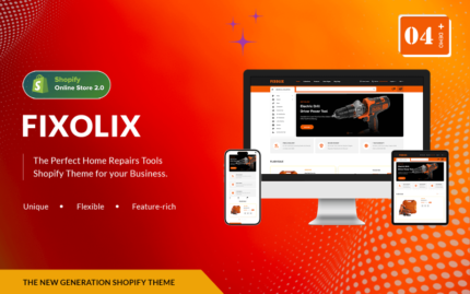 Fixolix - Tools Drive & Equipment Store Shopify Theme