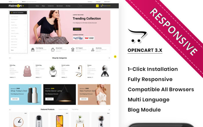 Flairmart - The Mega Store OpenCart Template