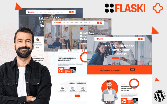 Flaksi Modern Easy Multipurpose Consulting WordPress Theme