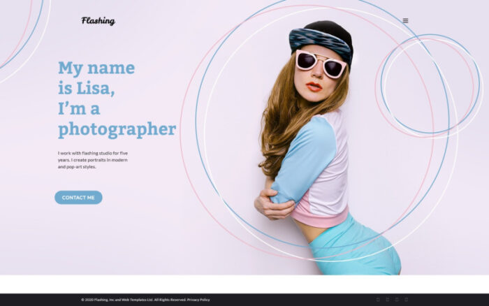 Flashing - Photographer Portfolio WordPress Theme