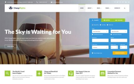 Flight Booking Website Template