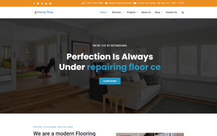 Flooring and Tiling HTML Template Website Template