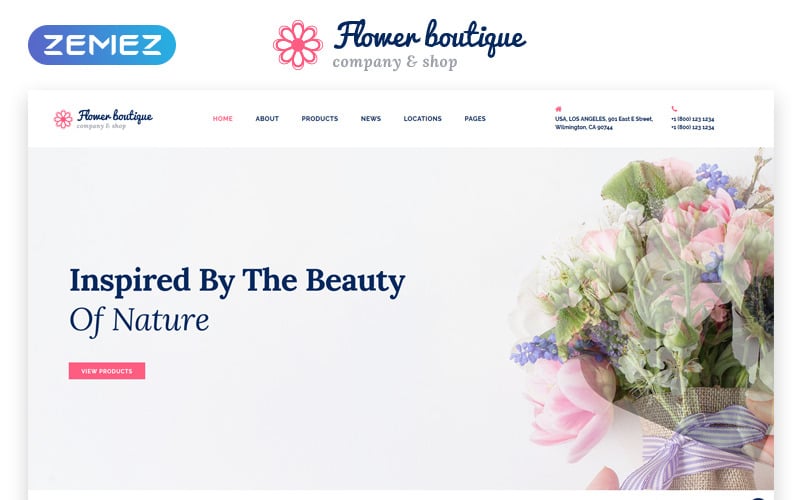 Flower Boutique Multipage HTML5 Website Template