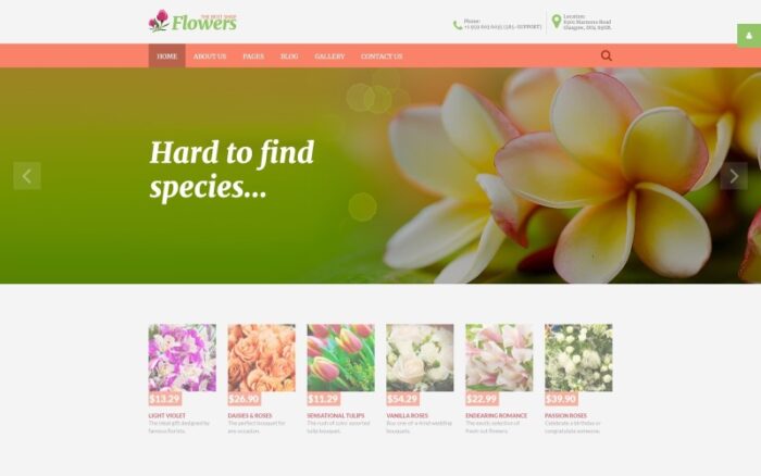 Flowers - Flower Shop Responsive Joomla Template