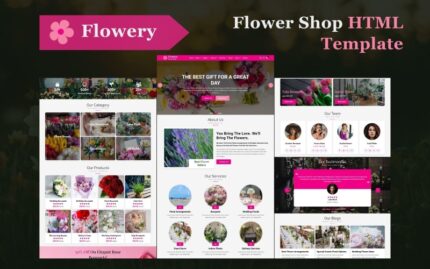 Flowery - Flower Store HTML5 Website Template