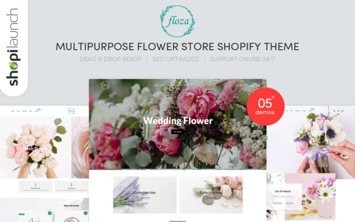 Floza - MultiPurpose Flower Store Shopify Theme