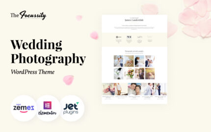 Focussity - Wedding Photography WordPress Theme