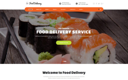 Food Ordering Service Website Template