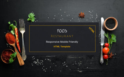 Food - Restaurant Landing Page HTML Template Landing Page Template