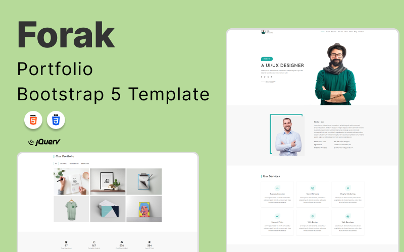 Forak - Portfolio Bootstrap 5 Template Website Template