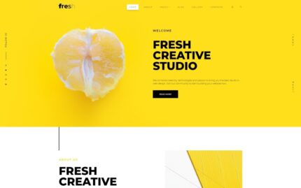 Fresh Creative Portfolio Joomla Template