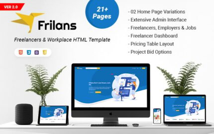 Frilans Freelancers and Workplace HTML Website Template