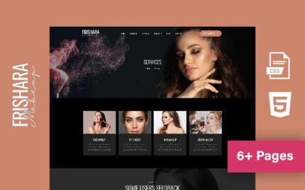 Frishara - Makeup Artist Website Template