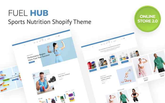 Fuel Hub - Sports Nutrition Shopify Online Store 2.0 Theme Shopify Theme