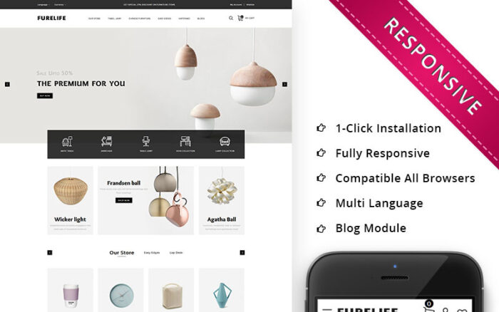 Furelife - The Furniture Shop Responsive OpenCart Template