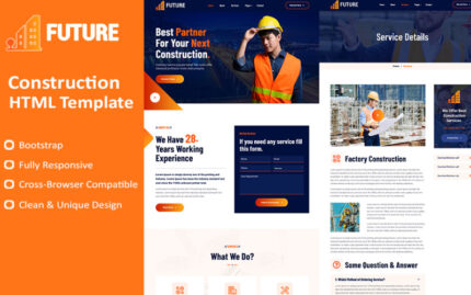 Future - Construction HTML Website Template