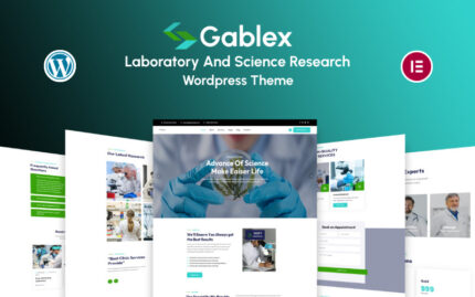 Gablex - Laboratory and Science Research Theme WordPress Theme