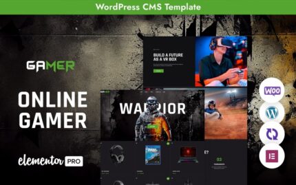 Gamer - Online Gaming Studio Multipurpose Responsive WordPress Theme