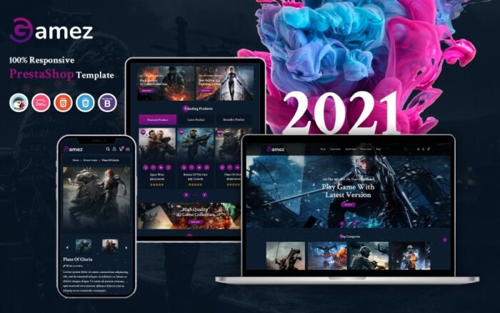 Gamez - Responsive PrestaShop Template PrestaShop Theme