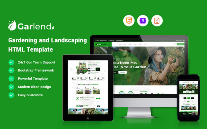 Garlend – Gardening and Landscaping Website Template