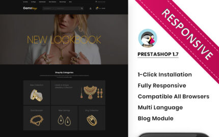 Gemskings - The Jewelry Store Responsive PrestaShop Theme