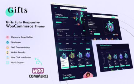 Gifts - Crafts & Photo Art Elementor WordPress Theme WooCommerce Theme