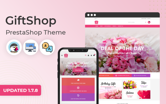 GiftShop - MultiPurpose Responsive Prestashop Theme PrestaShop Theme