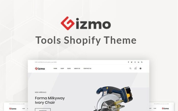 Gizmo - Tools Shopify Theme