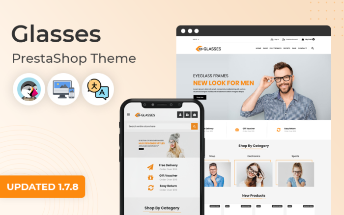 Glasses - MultiPurpose Responsive Prestashop Theme PrestaShop Theme