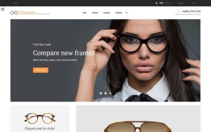 Glassini - Glasses Store Responsive PrestaShop Theme