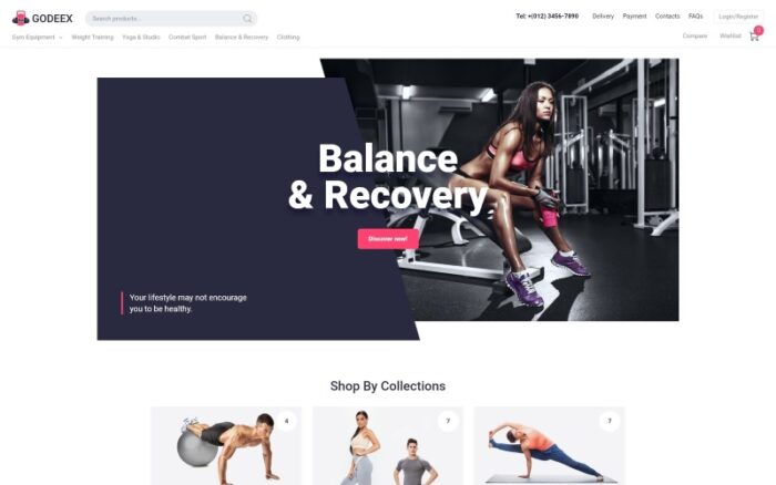 Godeex - Sports Gear ECommerce Modern Elementor WooCommerce Theme