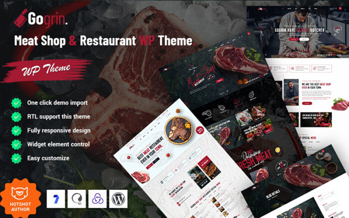 Gogrin - Meat Shop and Restaurant WordPress Theme