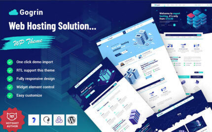 Gogrin - Web Hosting Solution WordPress Theme