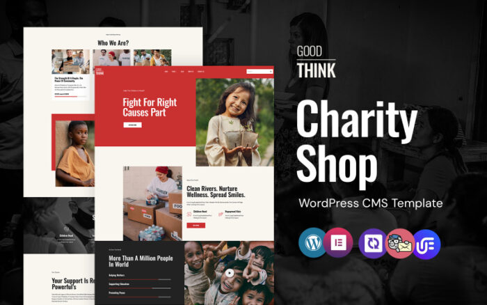 Good Think - Charity Trust And Donation WordPress Elementor Theme WordPress Theme