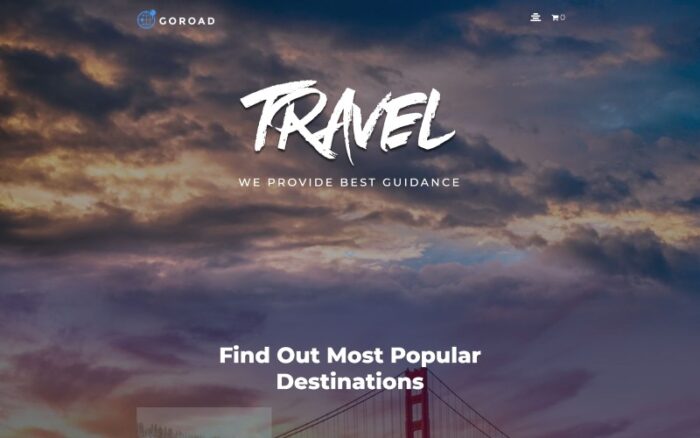 Goroad - Travel Agency Multipurpose Modern WordPress Elementor Theme WordPress Theme