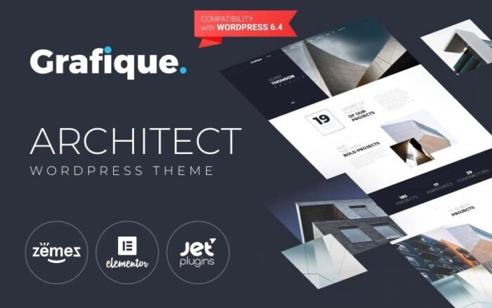 Grafique - Architect WordPress Elementor Theme WordPress Theme