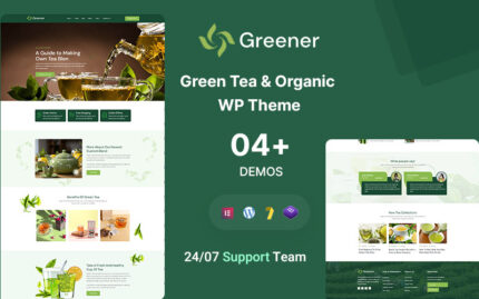 Greener – Green Tea and Organic Company WordPress Theme