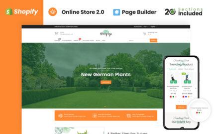 Greenfreys Plants & Garden Store Shopify Theme