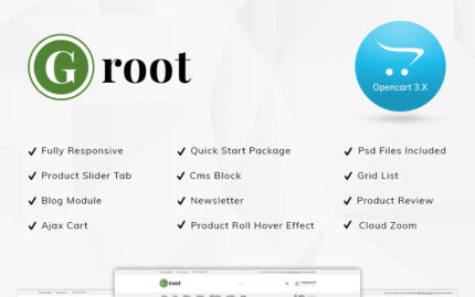 Groot Nursery Store - Responsive OpenCart Template