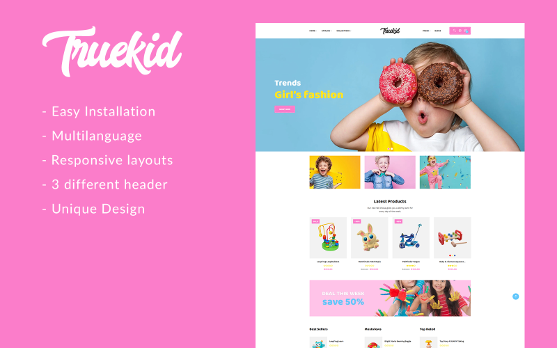 Gts Truekid - Responsive Shopify Theme