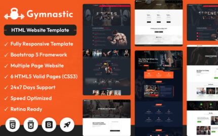 Gymnastic HTML Website Template