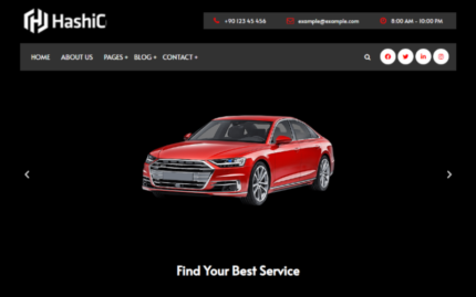 Hachi | Automechanic & Car Rental WordPress Theme