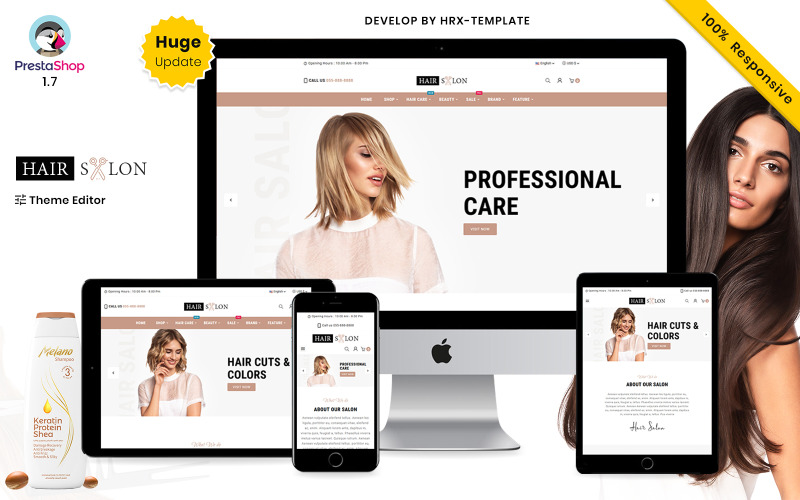 Hair Salon Beauty Barber Morden Super Store PrestaShop Theme