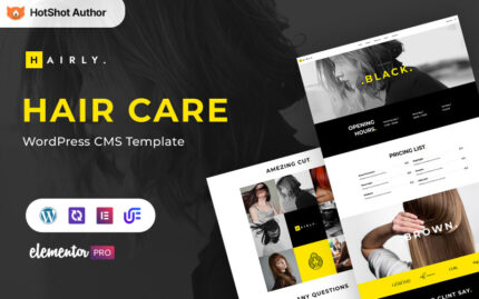 Hairly - Hair Care And Hair Salon Wordpress Theme WordPress Theme