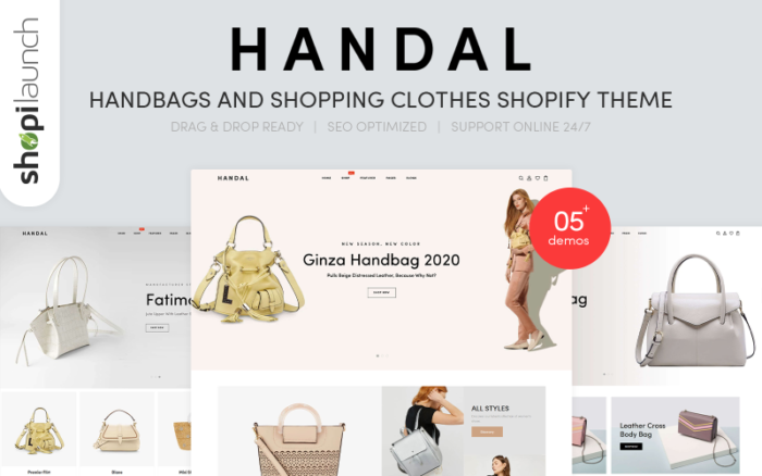 Handal - Handbags & Shopping Clothes Shopify Theme