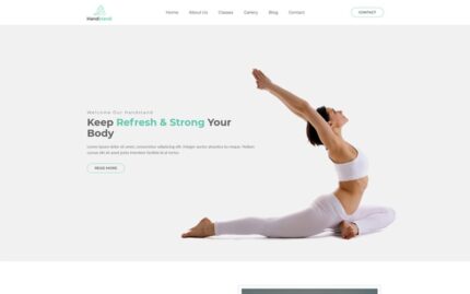 Handstand - Gym & Fitness Website Template