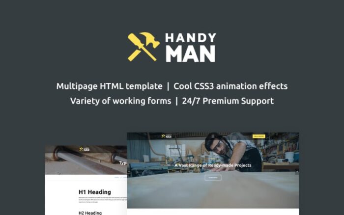 Handyman Multipage Website Template