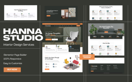 Hanna Studio - Interior Design WordPress Theme